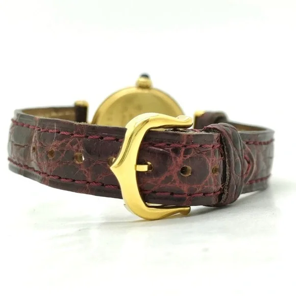 Cartier Must Vermeil 1902 Sv 925 23mm Quartz Watch - Picture 4 of 9